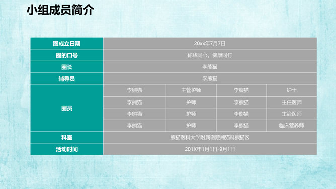 医院科室QCC品管圈PPT模板_第9页PPT效果图