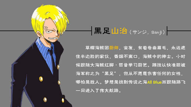 海贼王主要人物介绍PPT_第5页PPT效果图