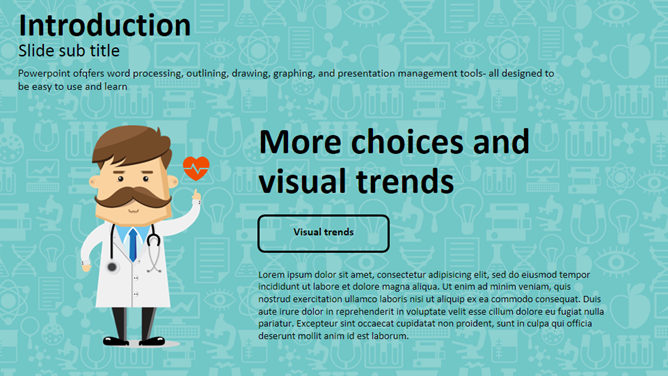 卡通医生医学医疗主题PPT模板_第13页PPT效果图