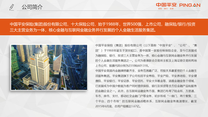 中国平安员工专用PPT模板_第4页PPT效果图