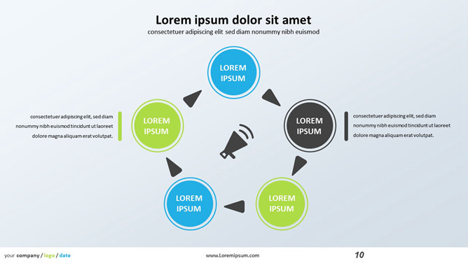 时尚艺术圆圈幻灯片模板_第10页PPT效果图