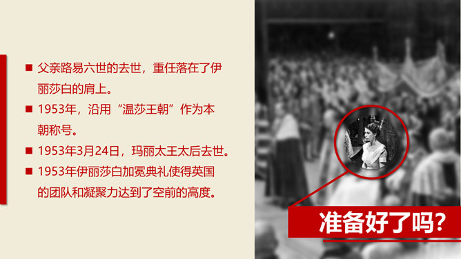 《伊丽莎白女王传》读书笔记PPT_第7页PPT效果图
