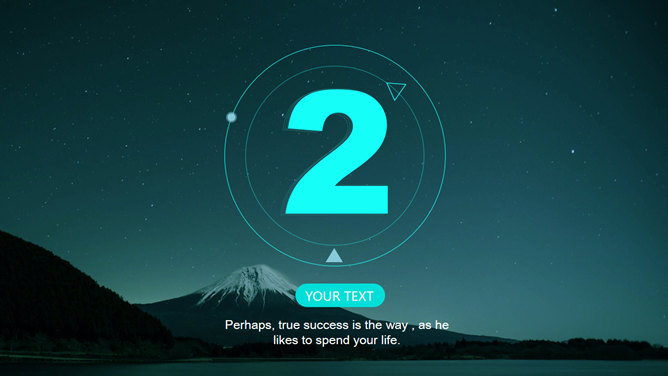 极简星空背景IOS风PPT模板_第9页PPT效果图