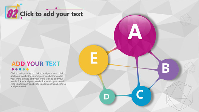 炫彩低面多边形通用PPT模板_第7页PPT效果图