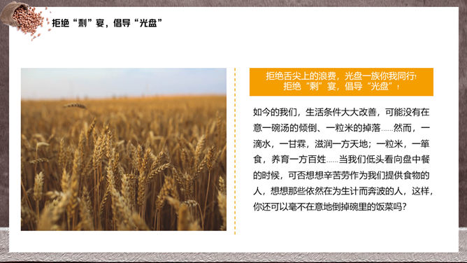 节约粮食光盘行动PPT模板_第11页PPT效果图