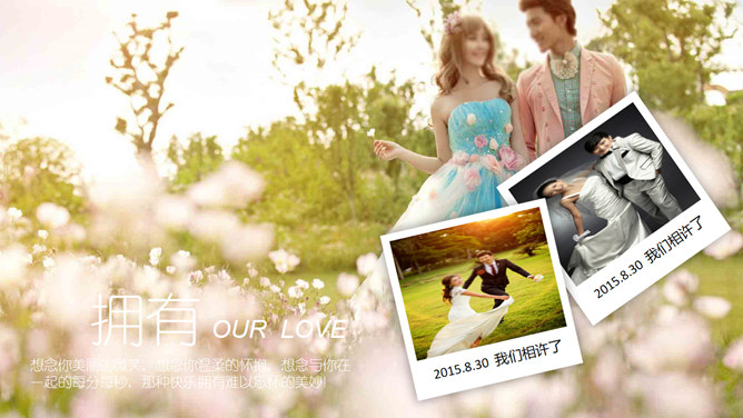 结婚婚礼动态照片PPT模板_第7页PPT效果图