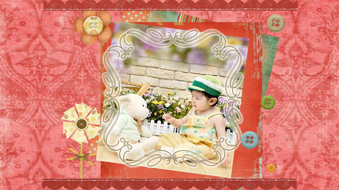 宝贝婴儿儿童相册PPT模板_第6页PPT效果图