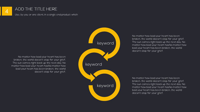 黑黄配色动态简约PPT模板_第13页PPT效果图
