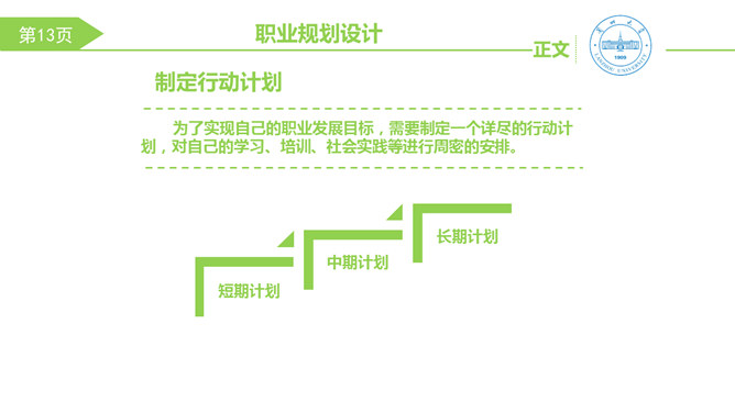 大学生职业生涯规划PPT模板_第13页PPT效果图