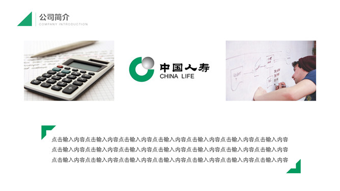 中国人寿保险公司PPT模板_第3页PPT效果图