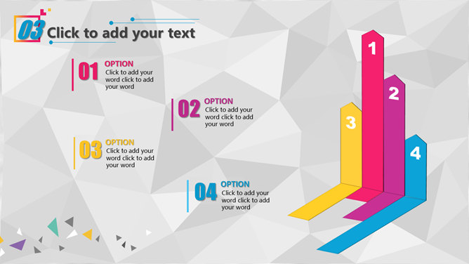 炫彩低面多边形通用PPT模板_第13页PPT效果图