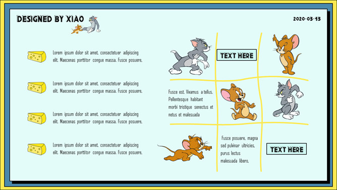 Tom and Jerry猫和老鼠PPT模板_第3页PPT效果图