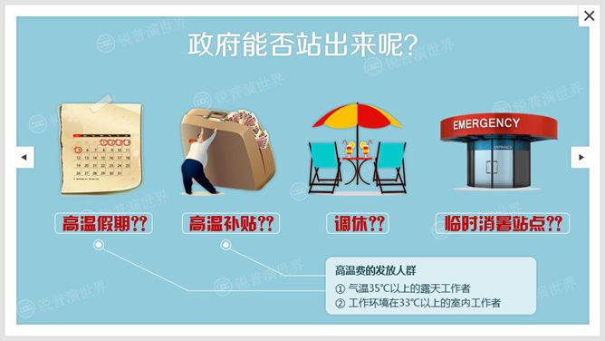 炎热夏天《夏日大考验》PPT作品_第8页PPT效果图