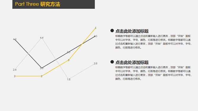 简约黑黄配色论文答辩PPT模板_第8页PPT效果图