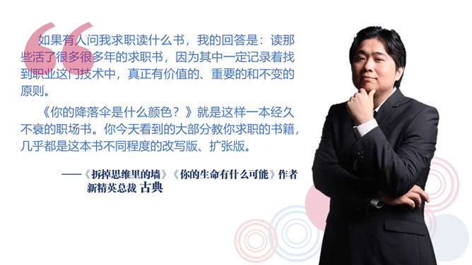《你的降落伞是什么颜色》读书笔记PPT_第1页PPT效果图