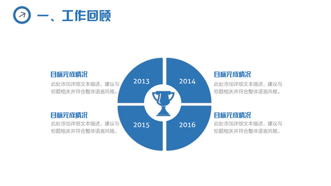 简约三角风述职报告PPT模板_第7页PPT效果图