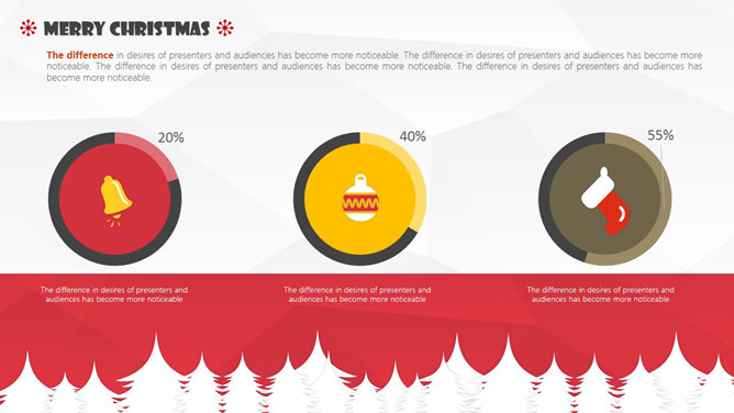 时尚好看的圣诞节主题PPT模板_第11页PPT效果图