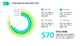 环形数据对比分析PPT模板