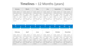 全年12月份时间轴PPT模板