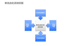 文本框指向中心PPT图形模板
