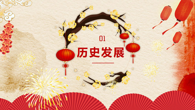春节传统习俗介绍PPT模板_第2页PPT效果图