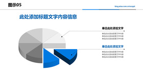 19页蓝色简约商务PPT图表