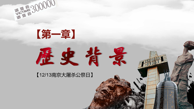 南京大屠杀国家公祭日PPT模板_第3页PPT效果图