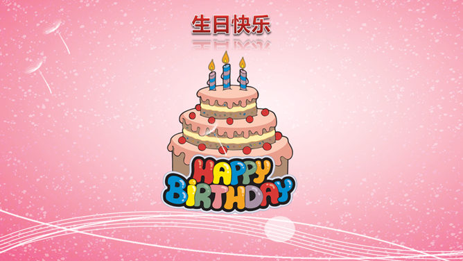炫酷动态生日相册PPT模板_第0页PPT效果图
