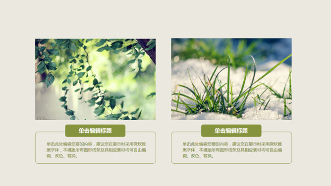 简约清新植树节主题PPT模板_第3页PPT效果图
