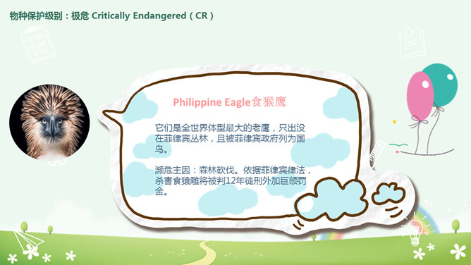 卡通世界动物日介绍PPT模板_第8页PPT效果图