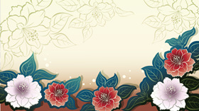 国色天香牡丹PPT背景图片