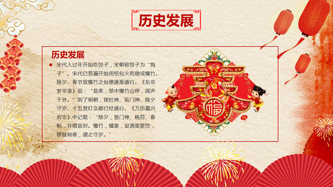 春节传统习俗介绍PPT模板_第5页PPT效果图