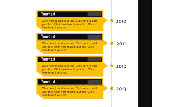 醒目竖向PPT时间轴素材_第0页PPT效果图