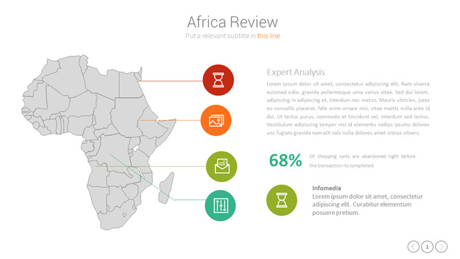 可编辑非洲地图PPT素材_第0页PPT效果图