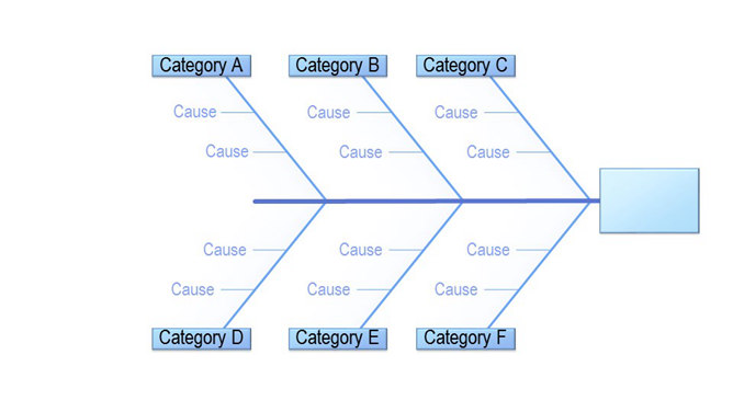 简洁的鱼骨图PPT模板素材_第0页PPT效果图