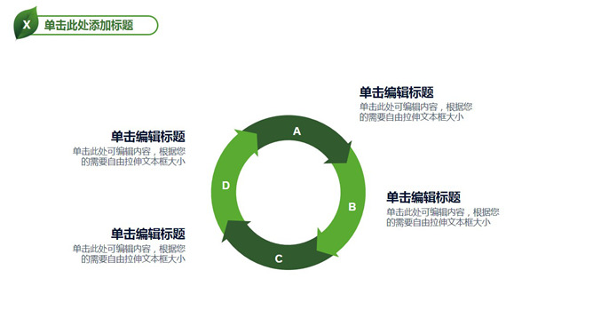 简洁圆环四项循环关系PPT模板_第0页PPT效果图