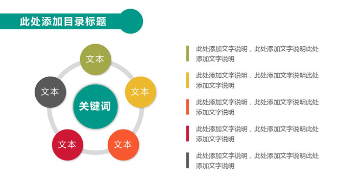 圆形环绕总分关系PPT模板_第0页PPT效果图