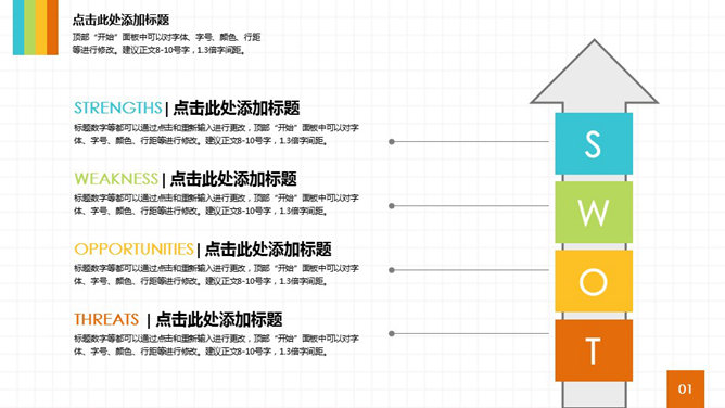 优势劣势机会威胁说明PPT模板_第0页PPT效果图