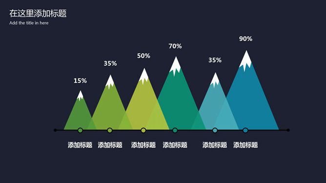 创意雪山形柱状图PPT模板_第0页PPT效果图