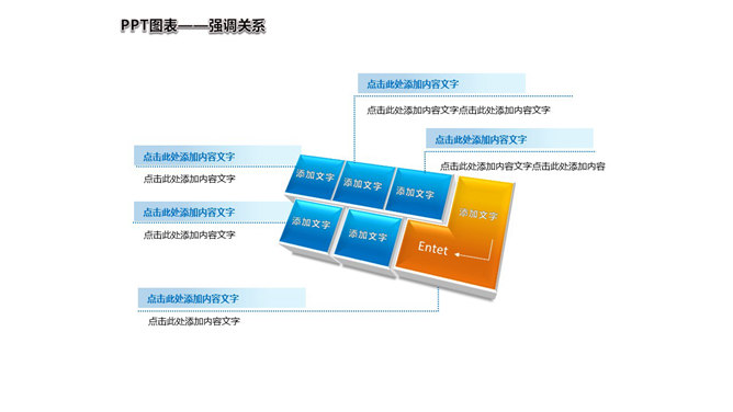 键盘样式强调关系PPT图表_第0页PPT效果图