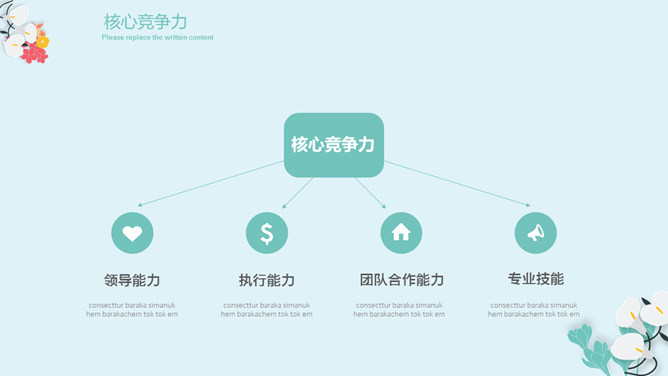 清新文艺个人简历PPT模板_第11页PPT效果图