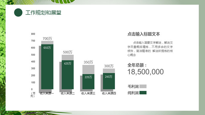 清新绿色植物总结汇报PPT模板_第14页PPT效果图