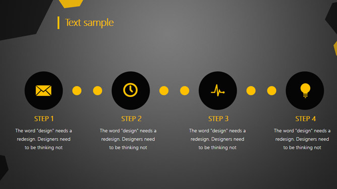 黑黄配色简洁动态商务PPT模板_第4页PPT效果图