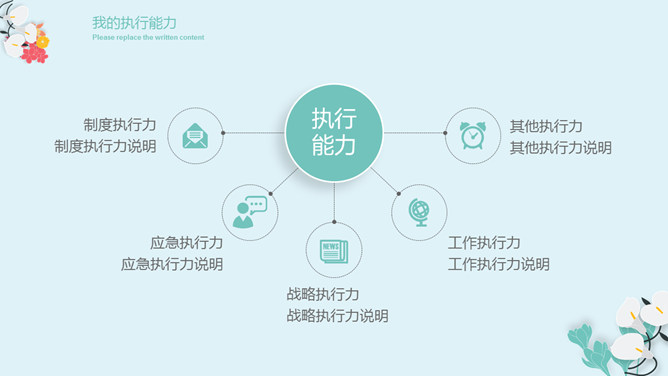 清新文艺个人简历PPT模板_第13页PPT效果图