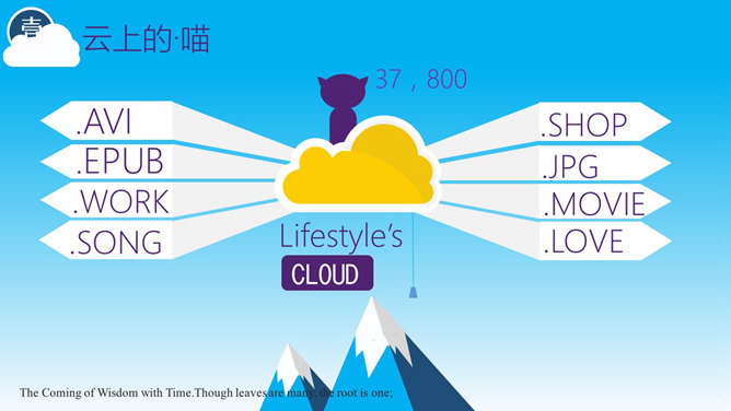 小火箭升空矢量卡通PPT模板_第4页PPT效果图