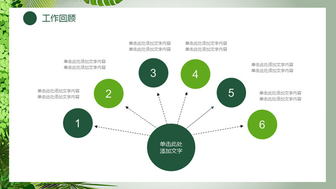 清新绿色植物总结汇报PPT模板_第6页PPT效果图