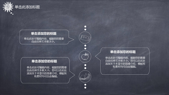 创意手绘粉笔黑板PPT模板_第11页PPT效果图