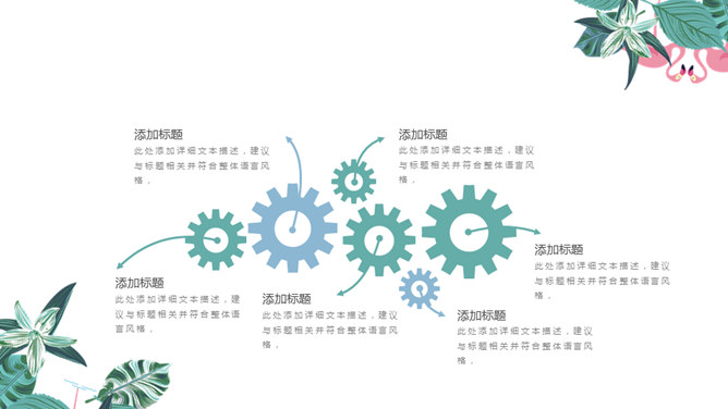 文艺清新工作汇报PPT模板_第6页PPT效果图