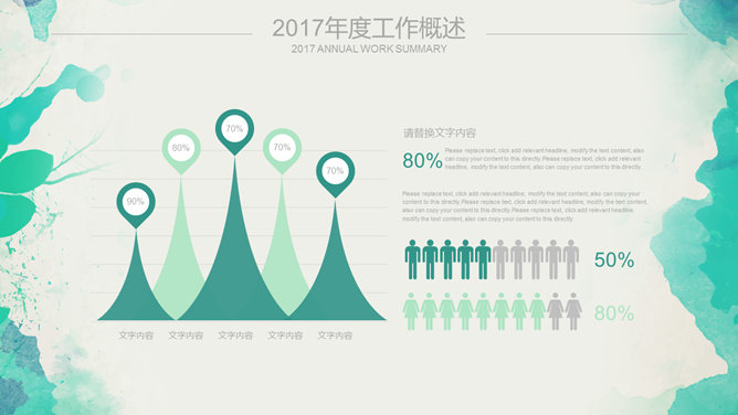 水彩效果工作报告PPT模板_第11页PPT效果图
