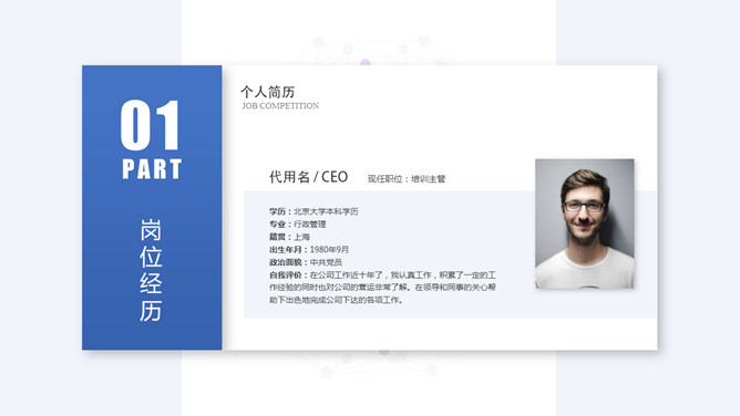 竞聘岗位个人简历PPT模板_第3页PPT效果图